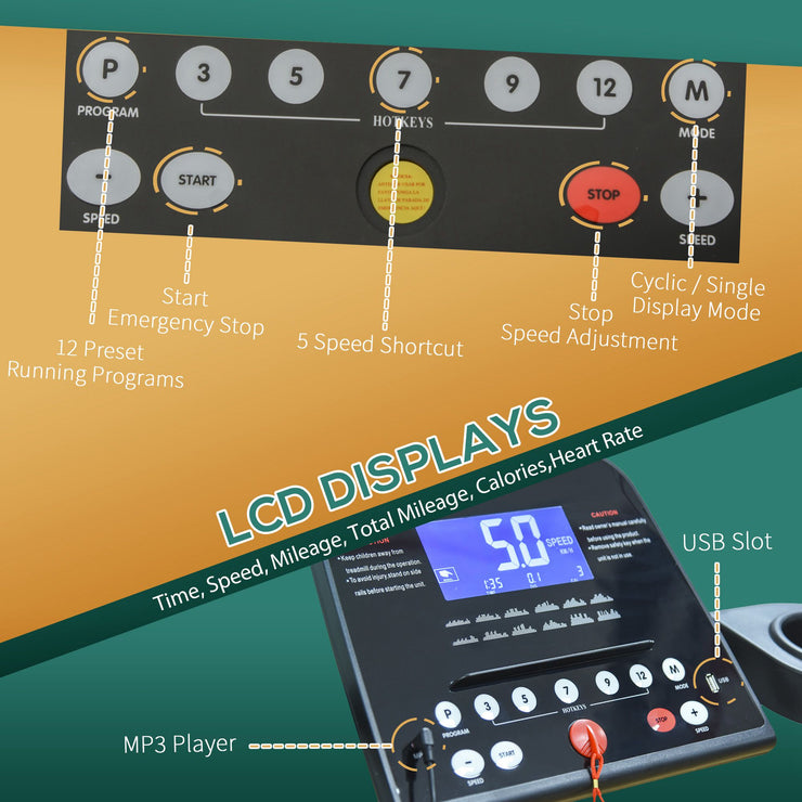 Foldable Compact Home Treadmill