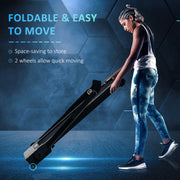 Compact Motorized 1.85HP Foldable Treadmill with LED Monitor