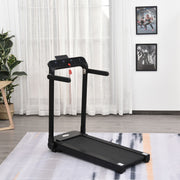 Compact 1.85HP Foldable Electric Treadmill with LED Display & Safety Lock