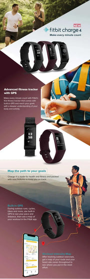 Fitbit Charge 4 Fitness Tracker Personal Fitness Companion