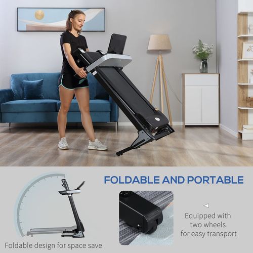 Folding Treadmill with Incline & 12 Programs - HOMCOM Home Fitness