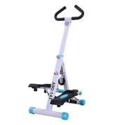 HOMCOM Foldable Stepper with Handle Bars - Compact Cardio Workout Machine