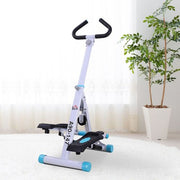 HOMCOM Foldable Stepper with Handle Bars - Compact Cardio Workout Machine