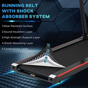 14km/h Portable Folding Treadmill with LED Monitor & Safety Features