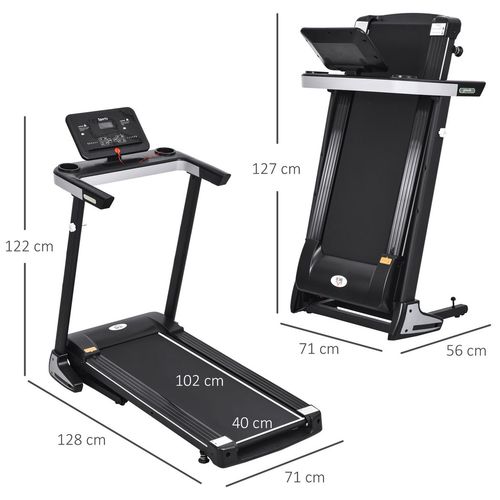 Folding Treadmill with Incline & 12 Programs - HOMCOM Home Fitness