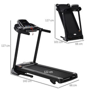 HOMCOM Motorised Folding Treadmill