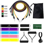 multi exercise Resistance band training set - Contour fitbits