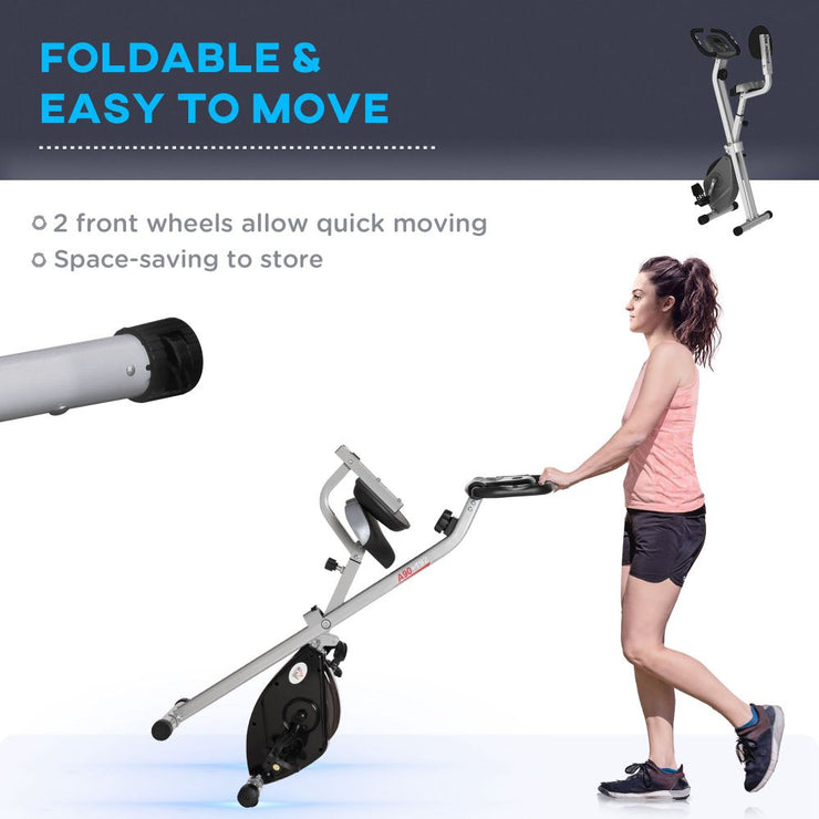 Folding Magnetic Resistance Exercise Bike