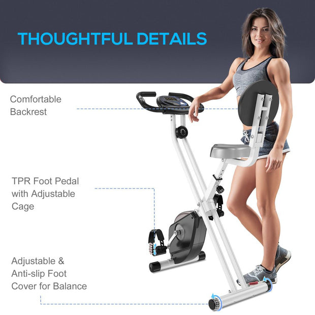 Folding Magnetic Resistance Exercise Bike